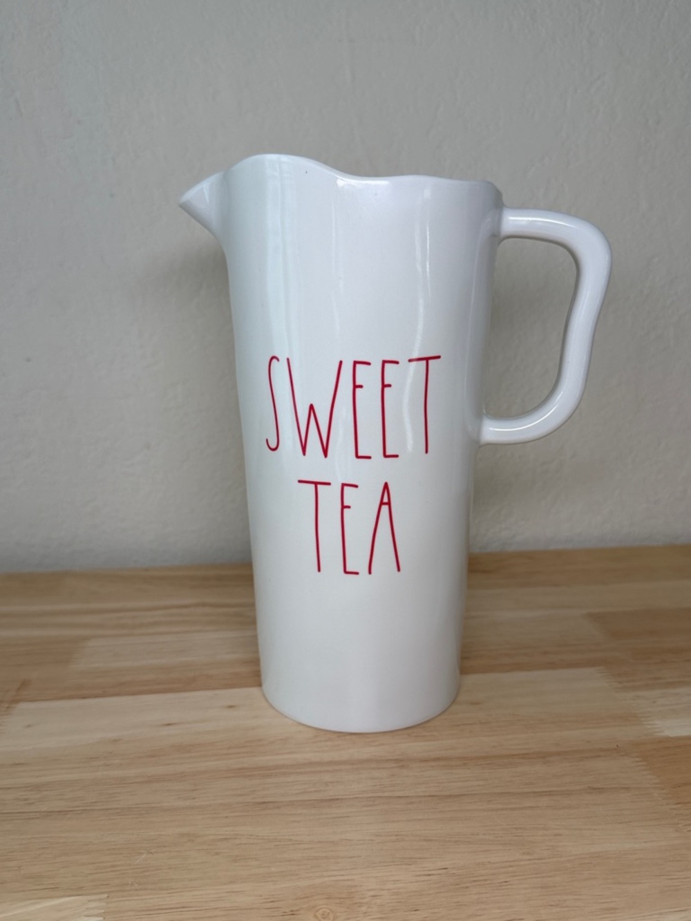 Rae Dunn Artisan Collection by Magenta "Sweet Tea" Iced Tea Melamine Pitcher